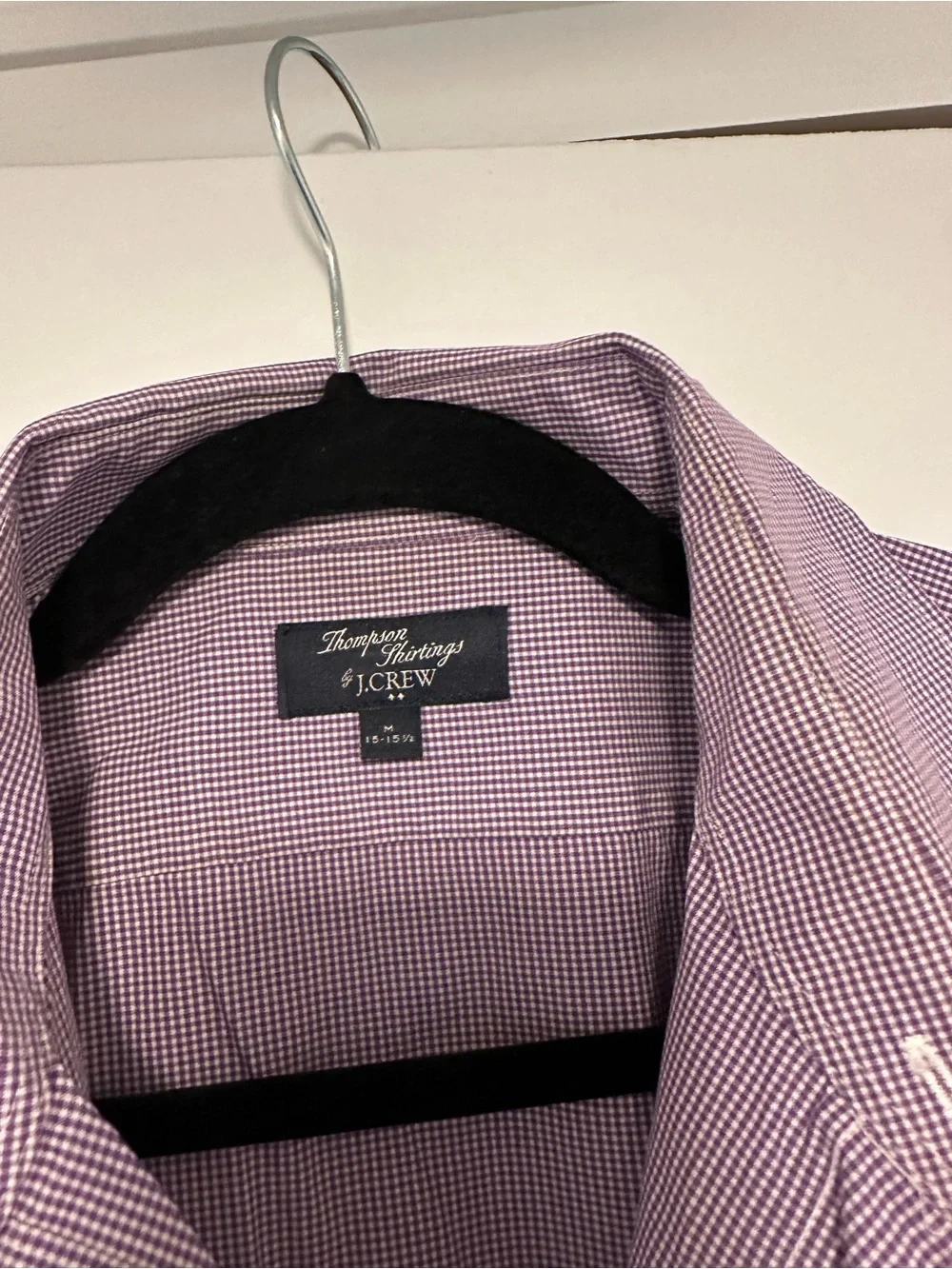 Thompson Shirting by J. Crew Purple Check Button Down